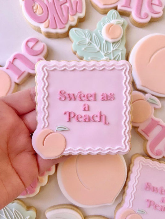 “Sweet As A Peach” Embosser w/cutter