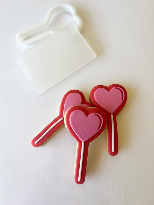 Heart Lollipop w/ cutter (compatible with “Naughty & Nice” hearts - Engrav3D