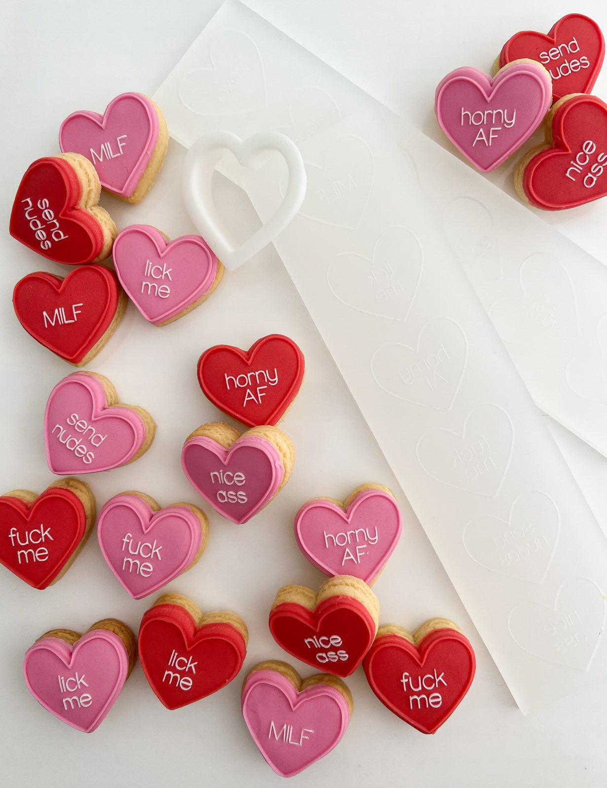 “Naughty & Nice” Hearts w/ cutter