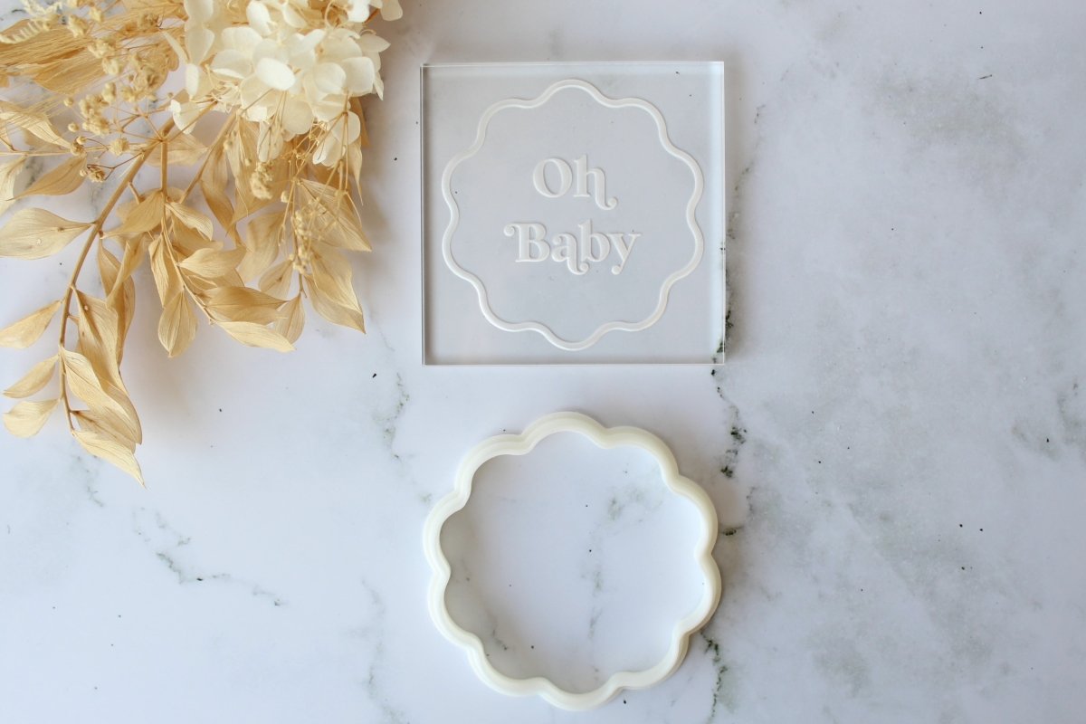 'Oh Baby' w/ Wavy circle cutter - Engrav3D